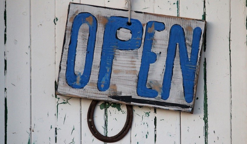 Open for business
