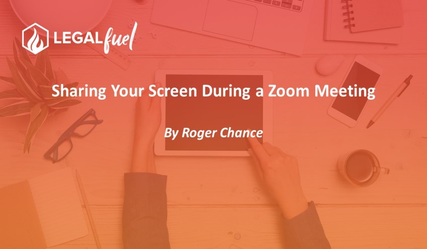 Sharing Your Screen During a Zoom Meeting