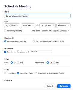 Schedule Meeting