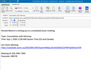 Schedule in Outlook