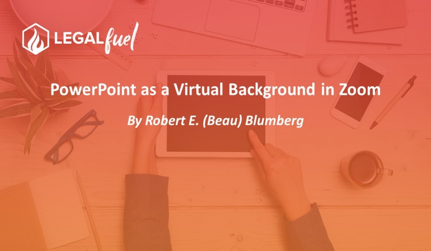 PowerPoint as a Virtual Background in Zoom